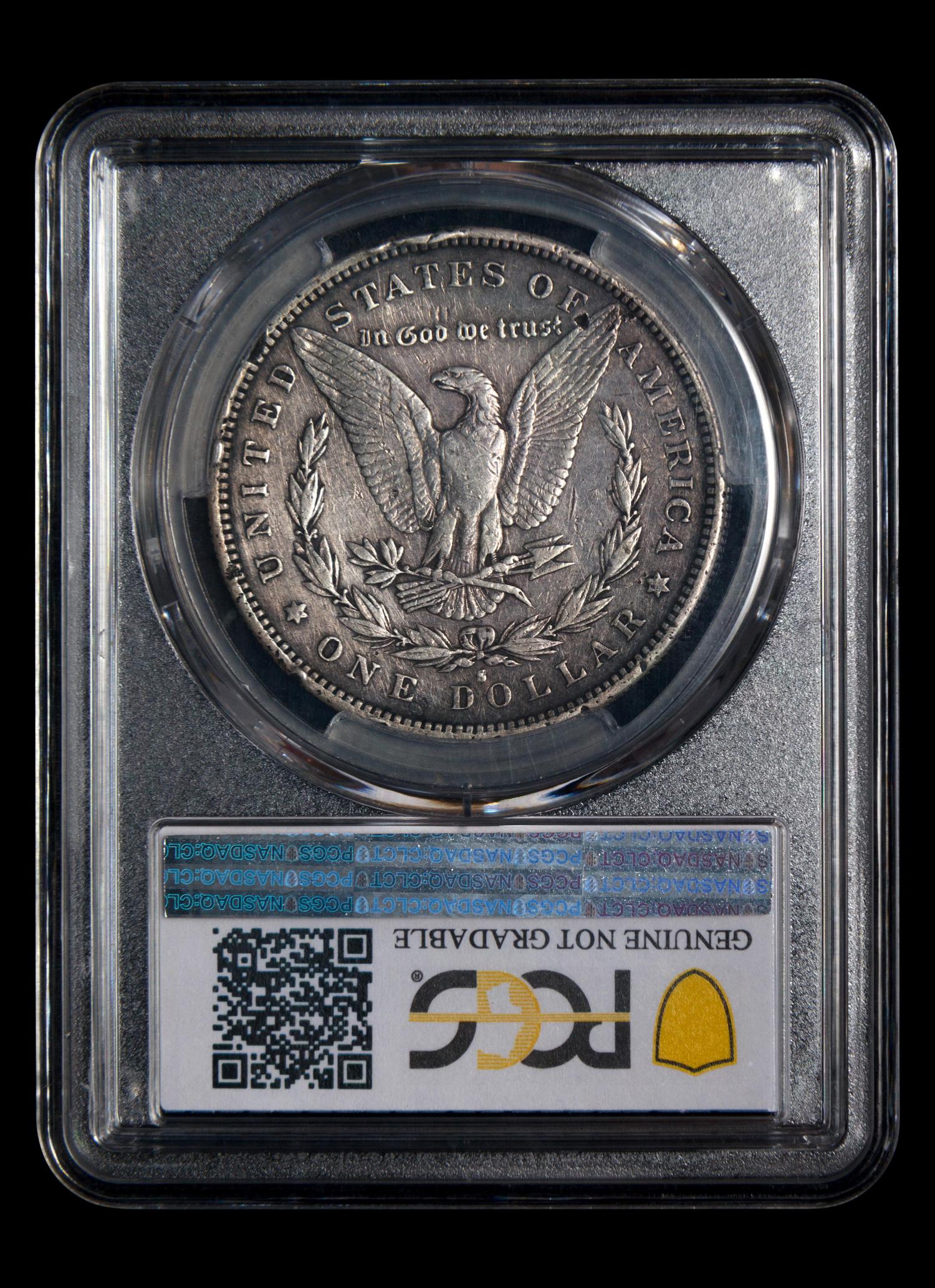 An 1892-S Morgan $1 Coin (PCGS VF Detail-Rim Damage)