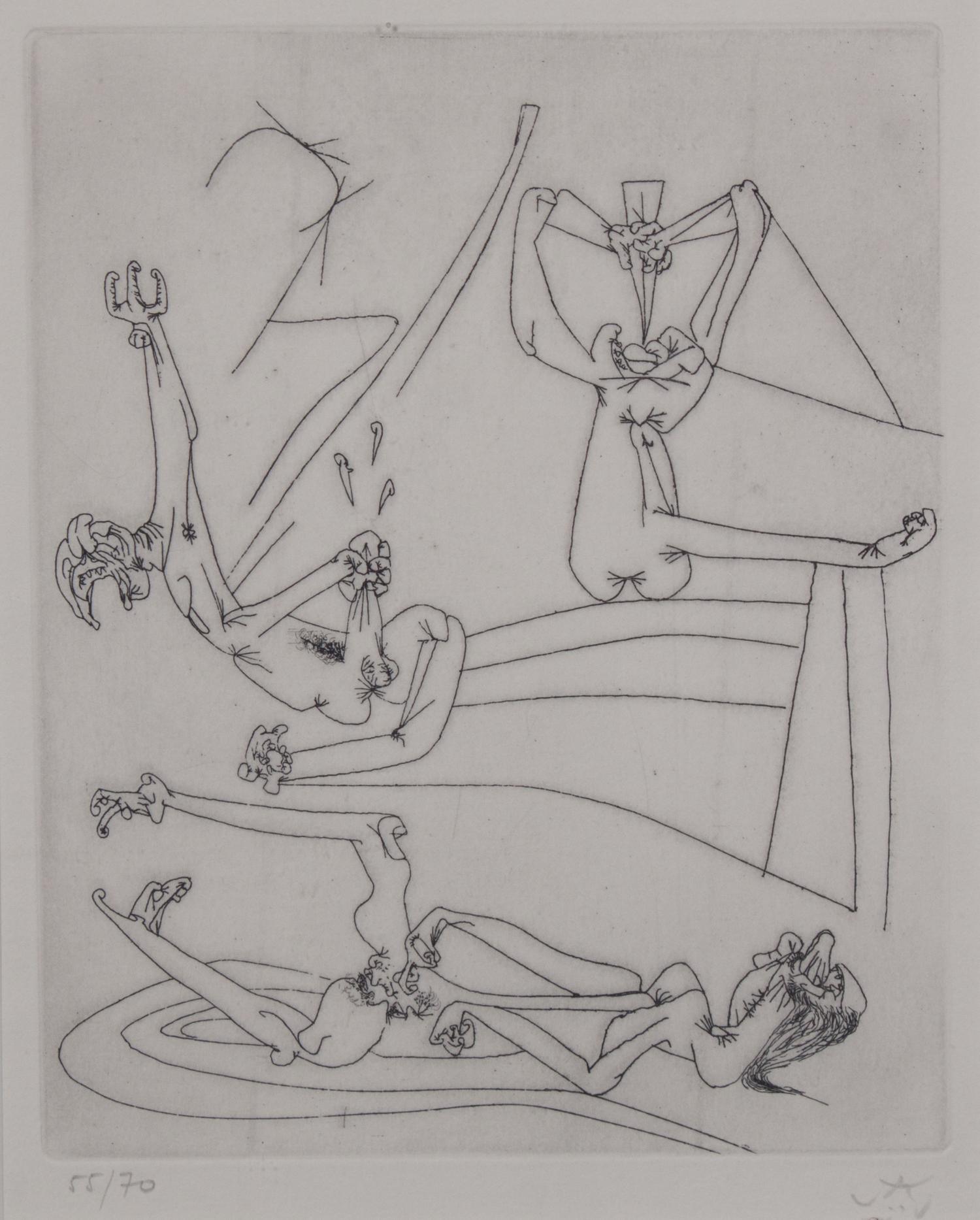 Roberto Matta, (Chilean, 1911-2002), Untitled, from The New School