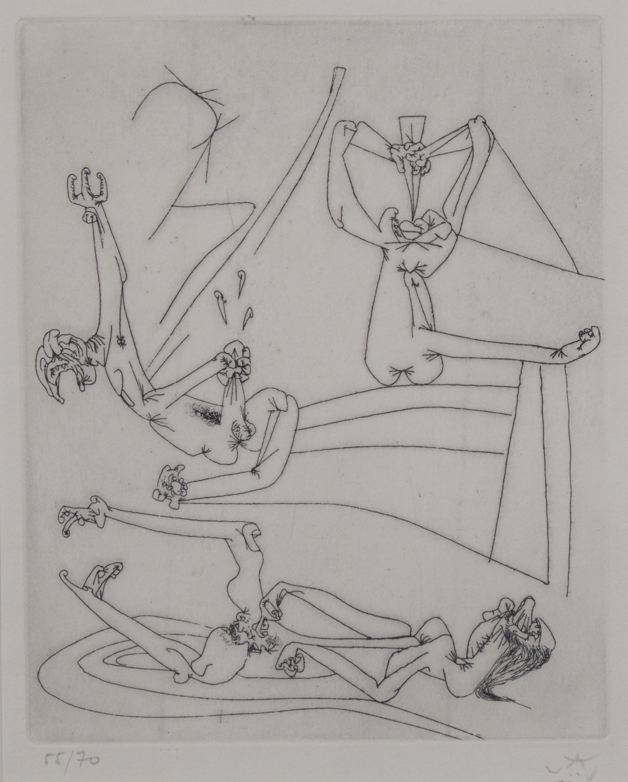 Roberto Matta, (Chilean, 1911-2002), Untitled, from The New School