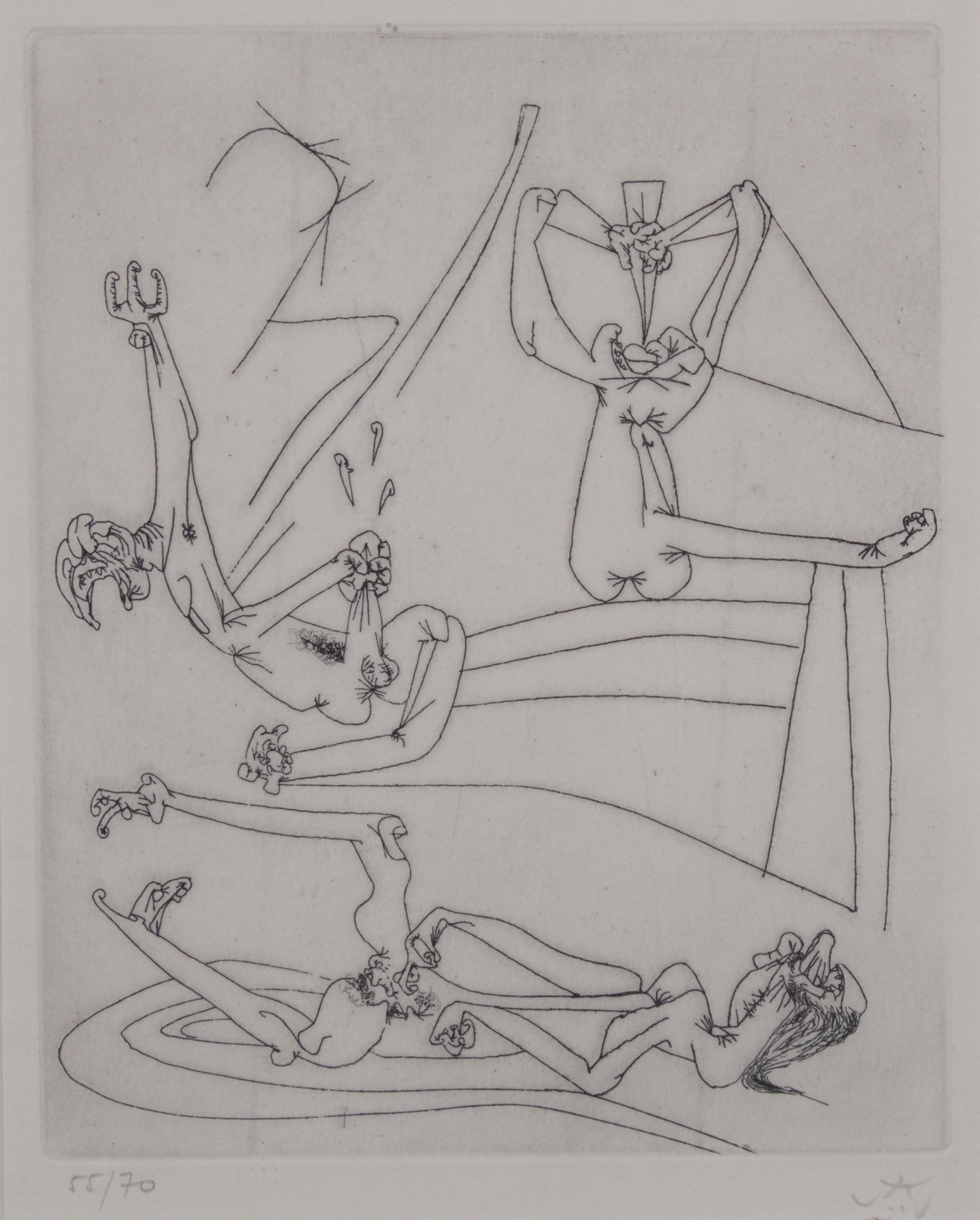 Roberto Matta, (Chilean, 1911-2002), Untitled, from The New School