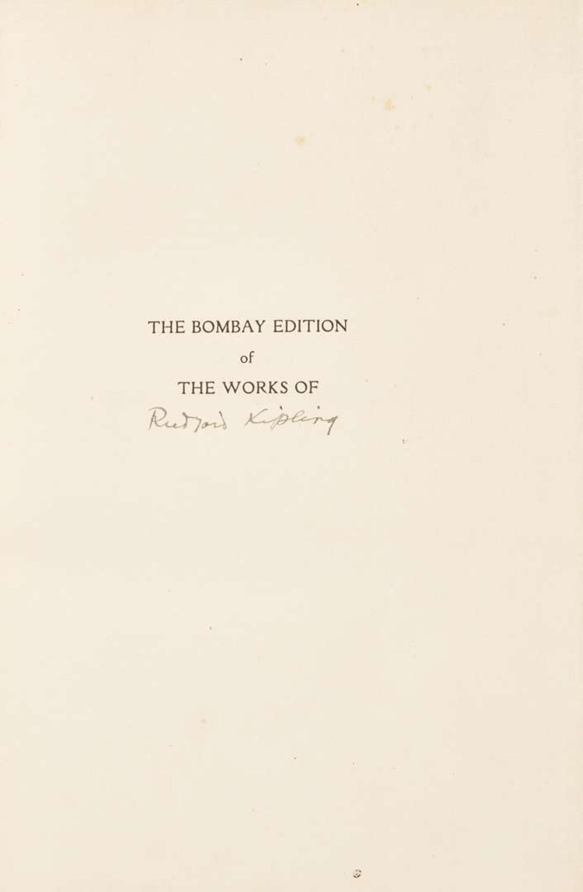 [Fine Bindings] Kipling, Rudyard The Works of Rudyard Kipling