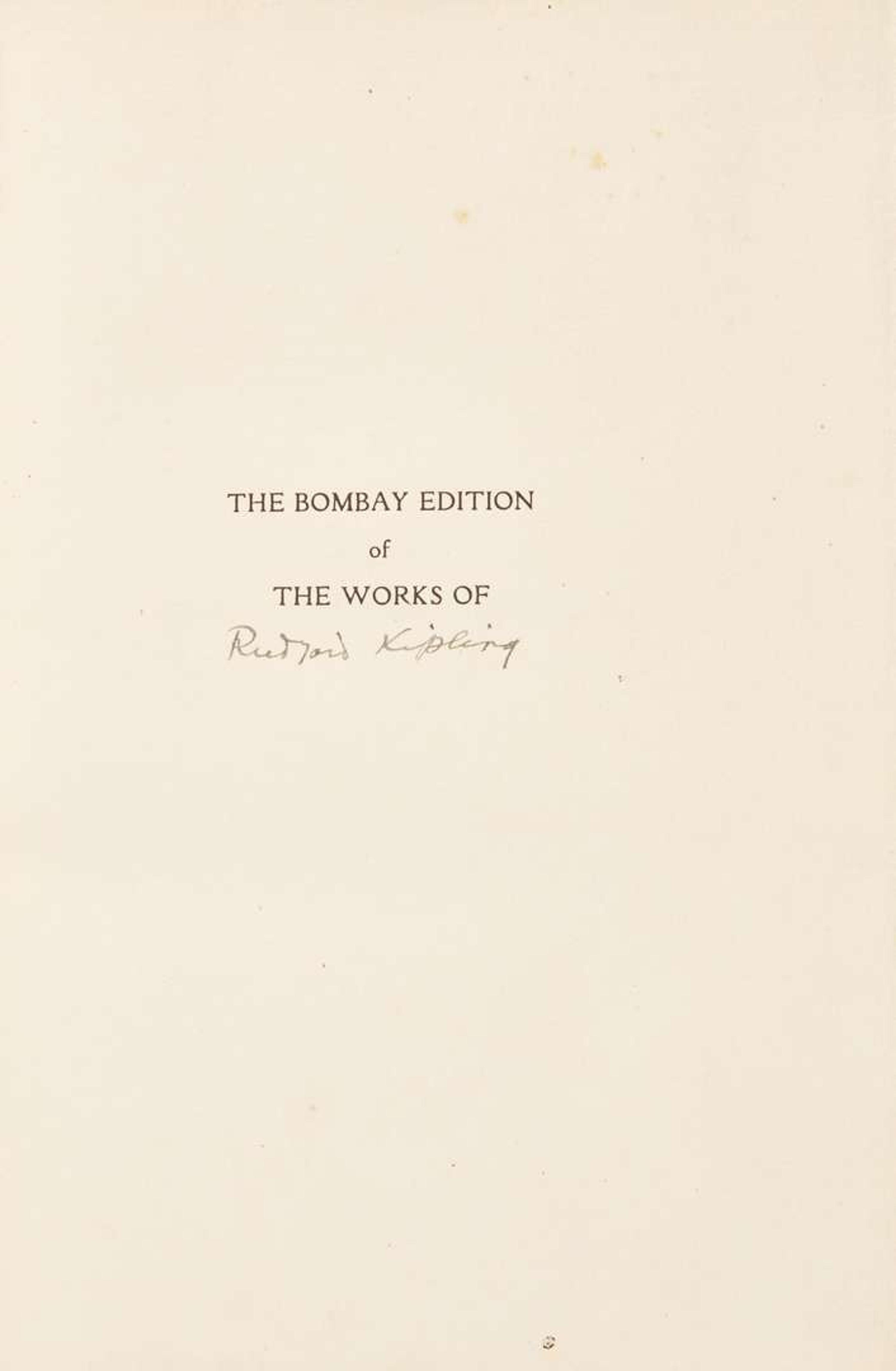 [Fine Bindings] Kipling, Rudyard The Works of Rudyard Kipling