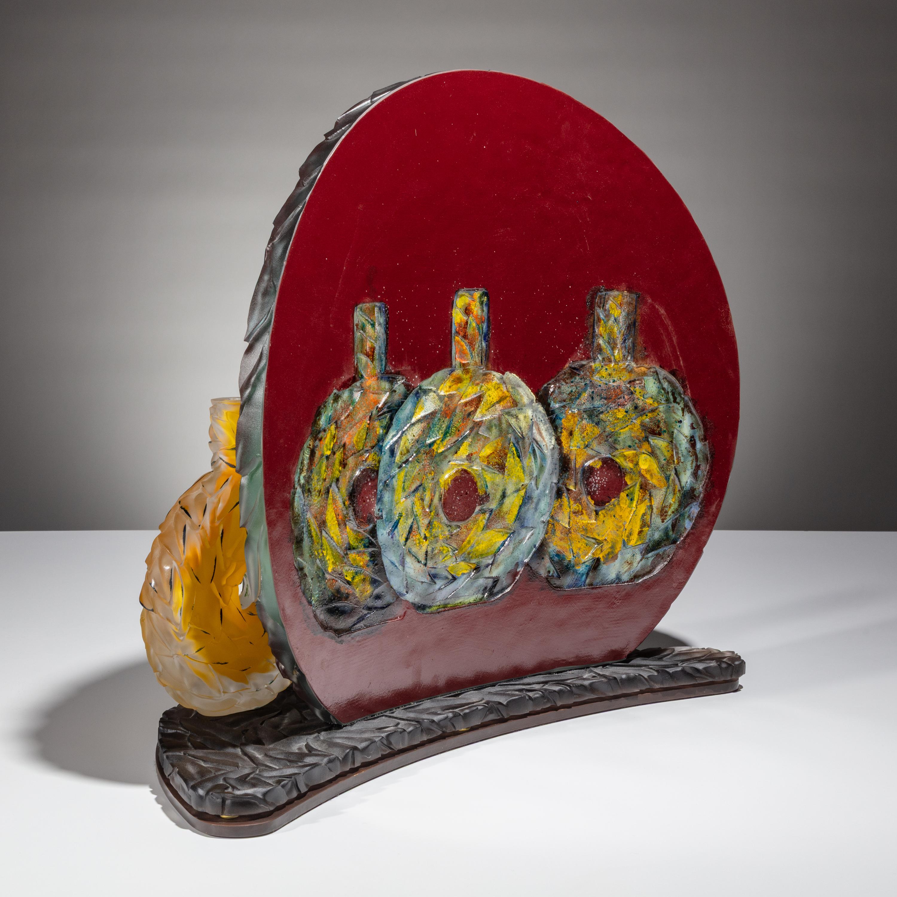 Judith La Scola (American, b. 1955) — Glass Bottle Sculpture