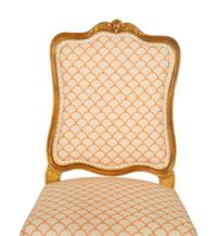 A Pair of Louis XV Style Carved Giltwood Side Chairs