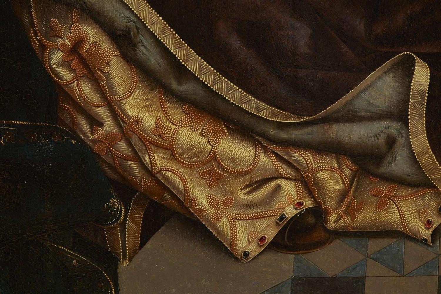 Master of the Embroidered Foliage (Netherlandish, active Brussels, late 15th Century) — Nursing Madonna