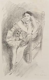 Danseuse au Fauteuil, En Bois ( from Dix Danseuses)