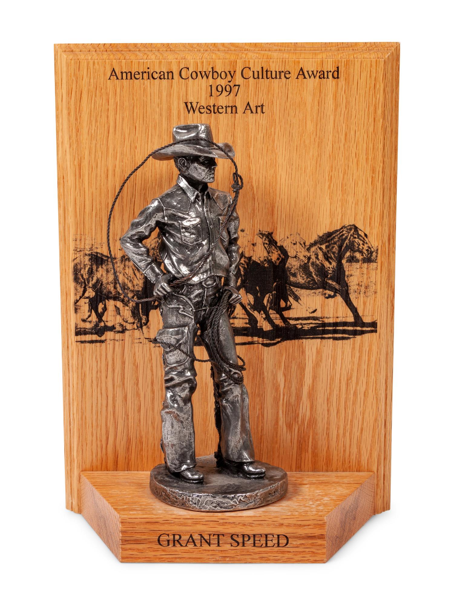 American Cowboy Culture Award, Western Art, Awarded to Grant Speed in 1997