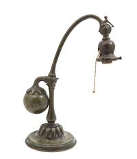 A Tiffany Studios Bronze Counter Balance Lamp Base Height 15 3/4 inches.