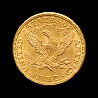 An 1881 Liberty Head $5 Gold Coin