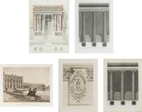 Five Continental Colored Engravings