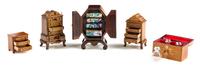 Five Decorative Articles Height of tallest 2 inches. — John Davenport