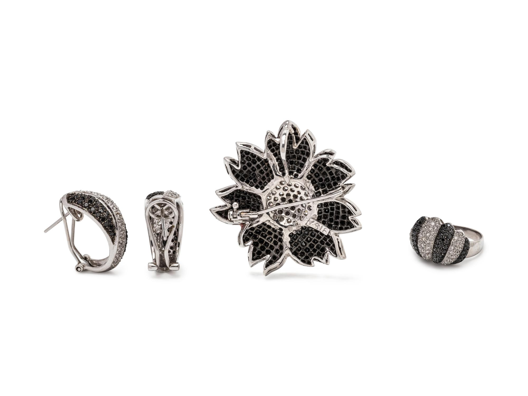 BLACK DIAMOND AND DIAMOND SET