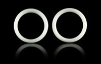 A Pair of Chinese White Hardstone Bangles