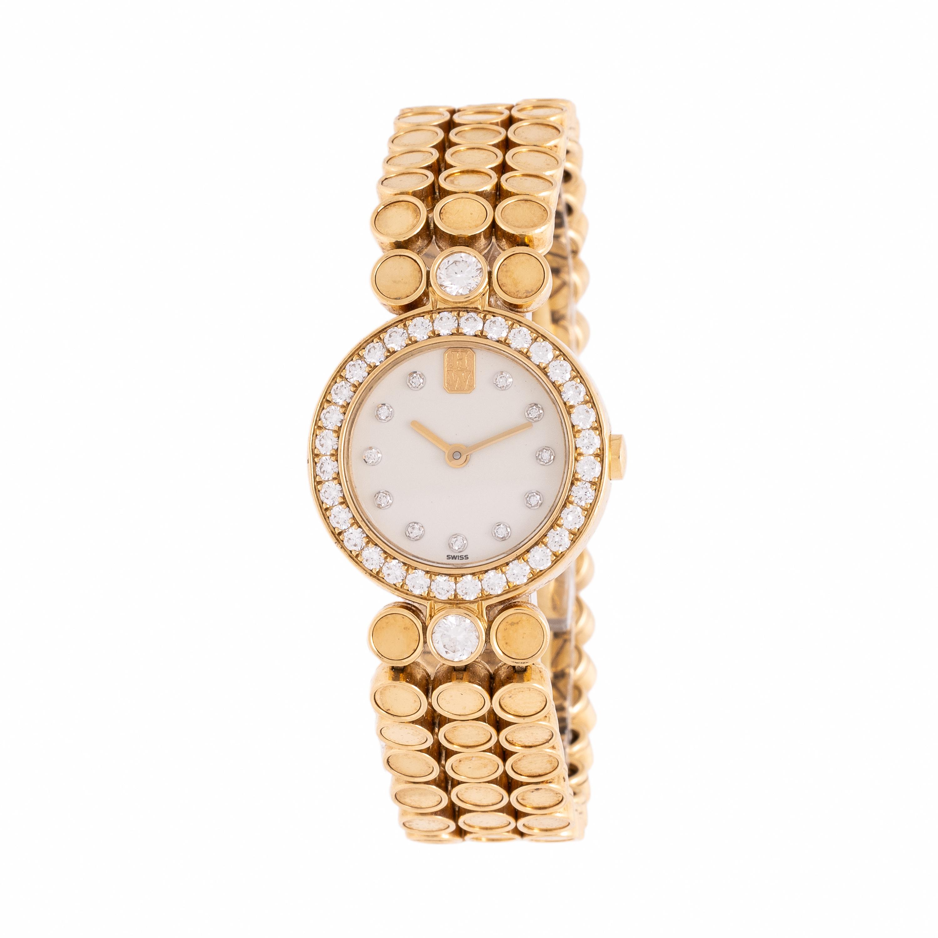 Harry Winston, 'Premier', 18K Yellow Gold and Diamond Watch