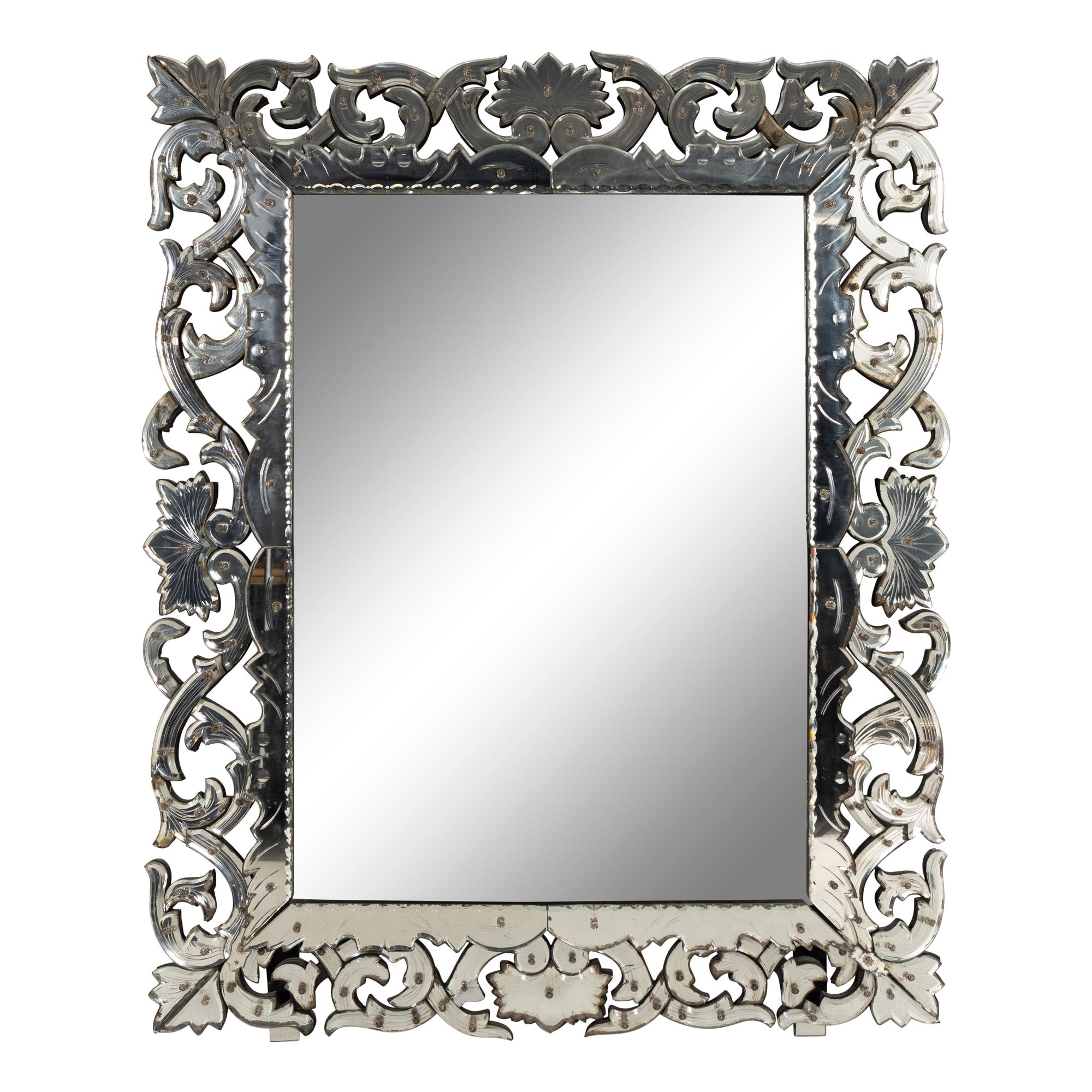 A Venetian Glass Mirror