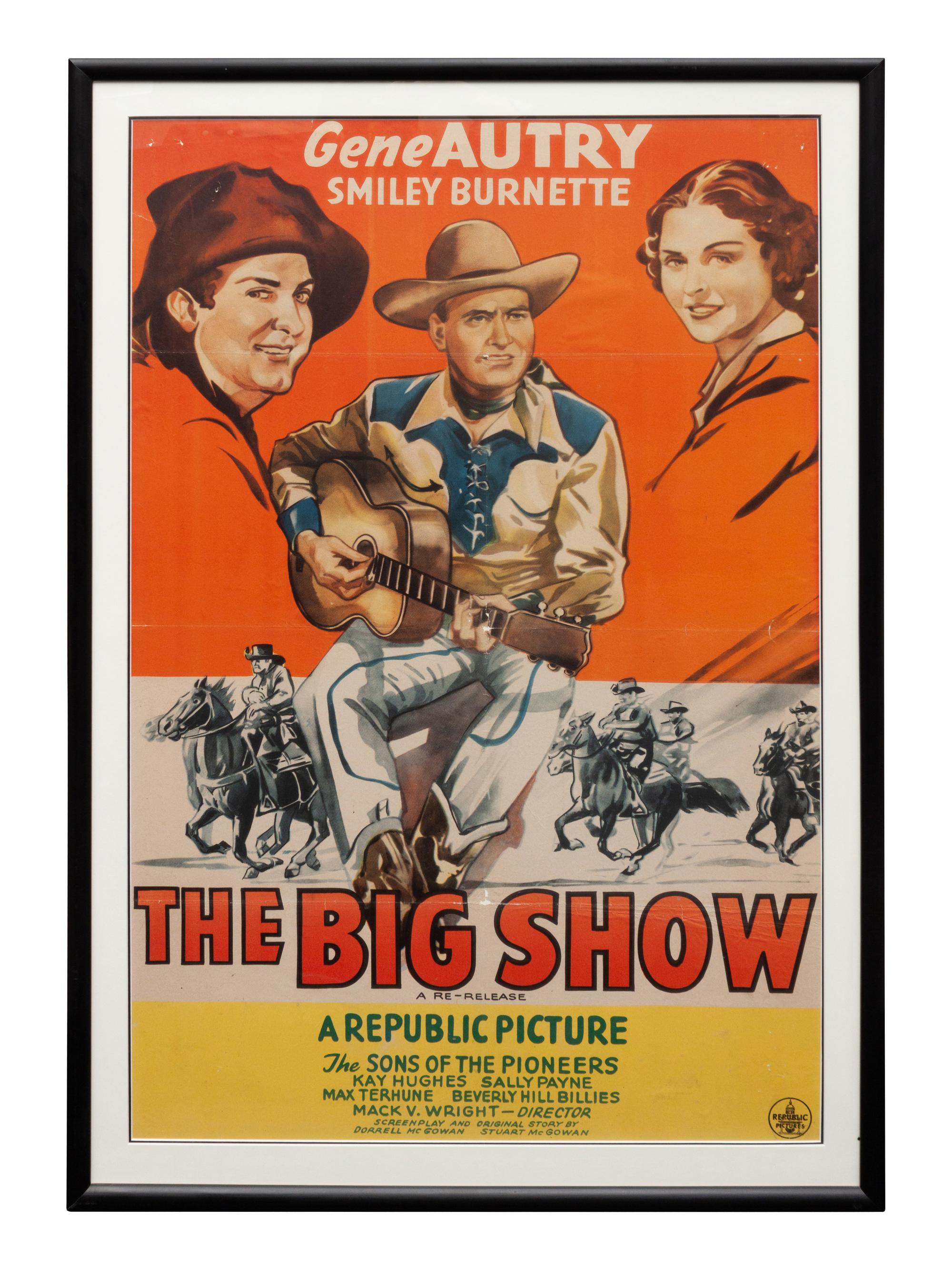 Vintage Movie Poster, The Big Show, Featuring Gene Autry
