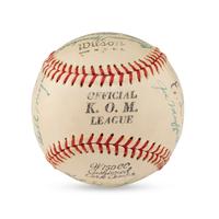 A 1947 Kansas City Blues Team Signed Autograph Baseball