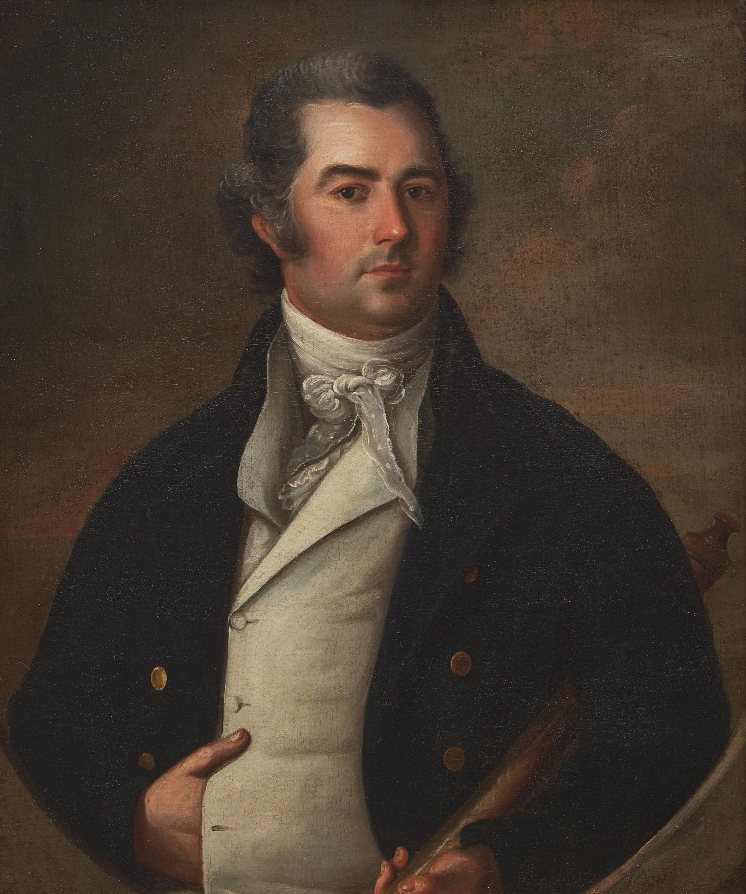José Francisco Xavier de Salazar y Mendoza (New Spain, or Present-Day Mexico, 1750-1802), A Portrait of Captain Samuel Lewis (1764-1820)