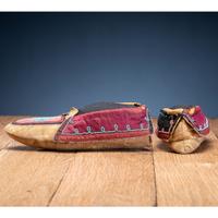 Lenape Beaded Hide Moccasins