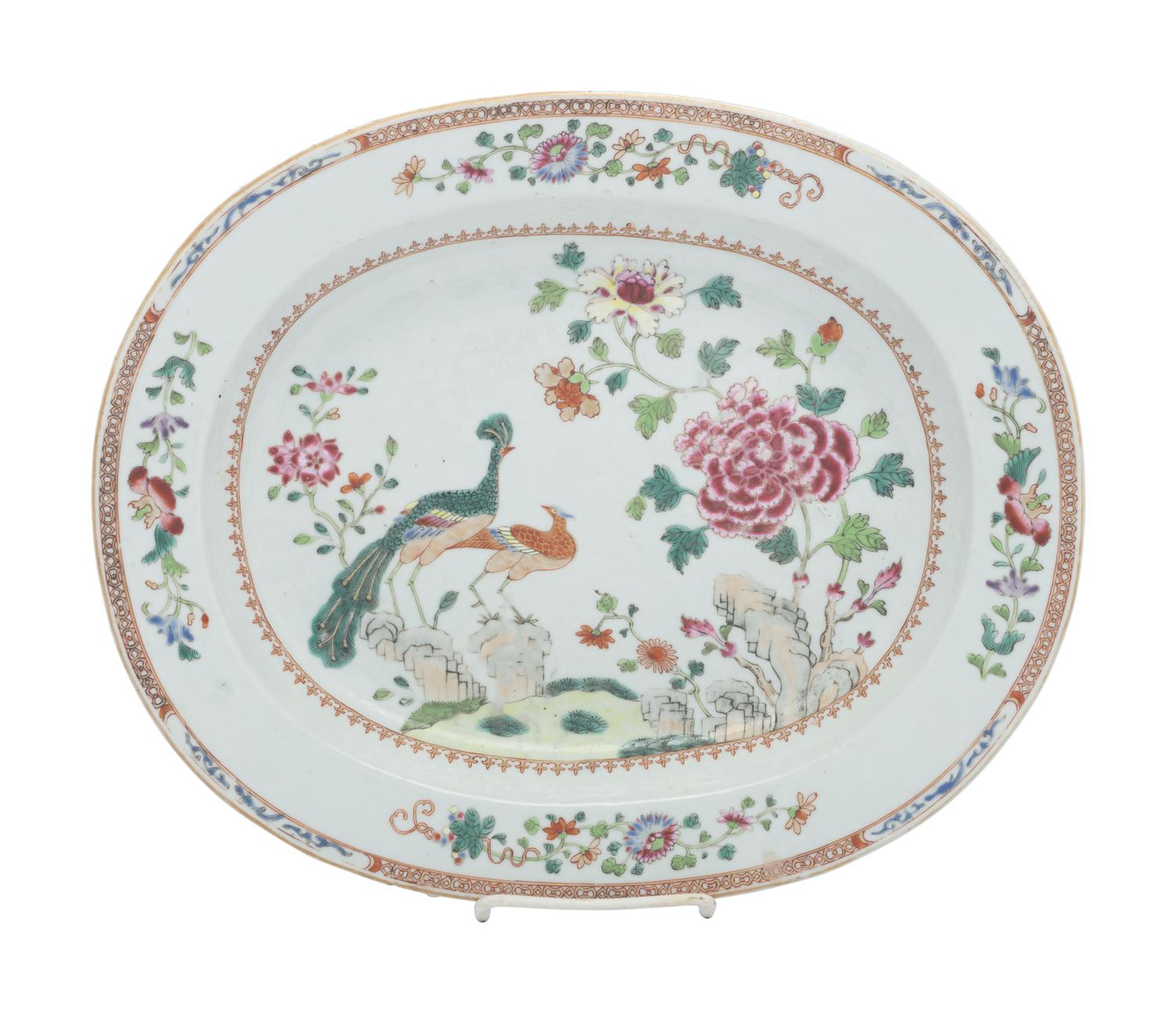 A Chinese Export Famille Rose Porcelain Platter