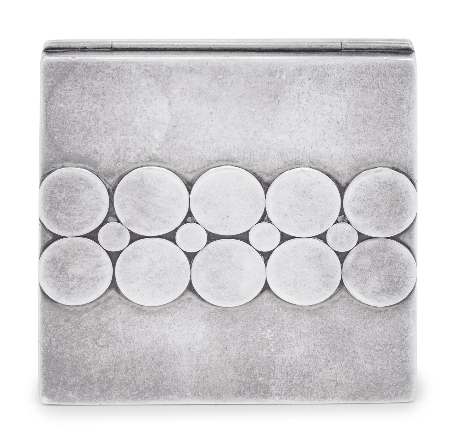 An American Arts & Crafts Silver Compact