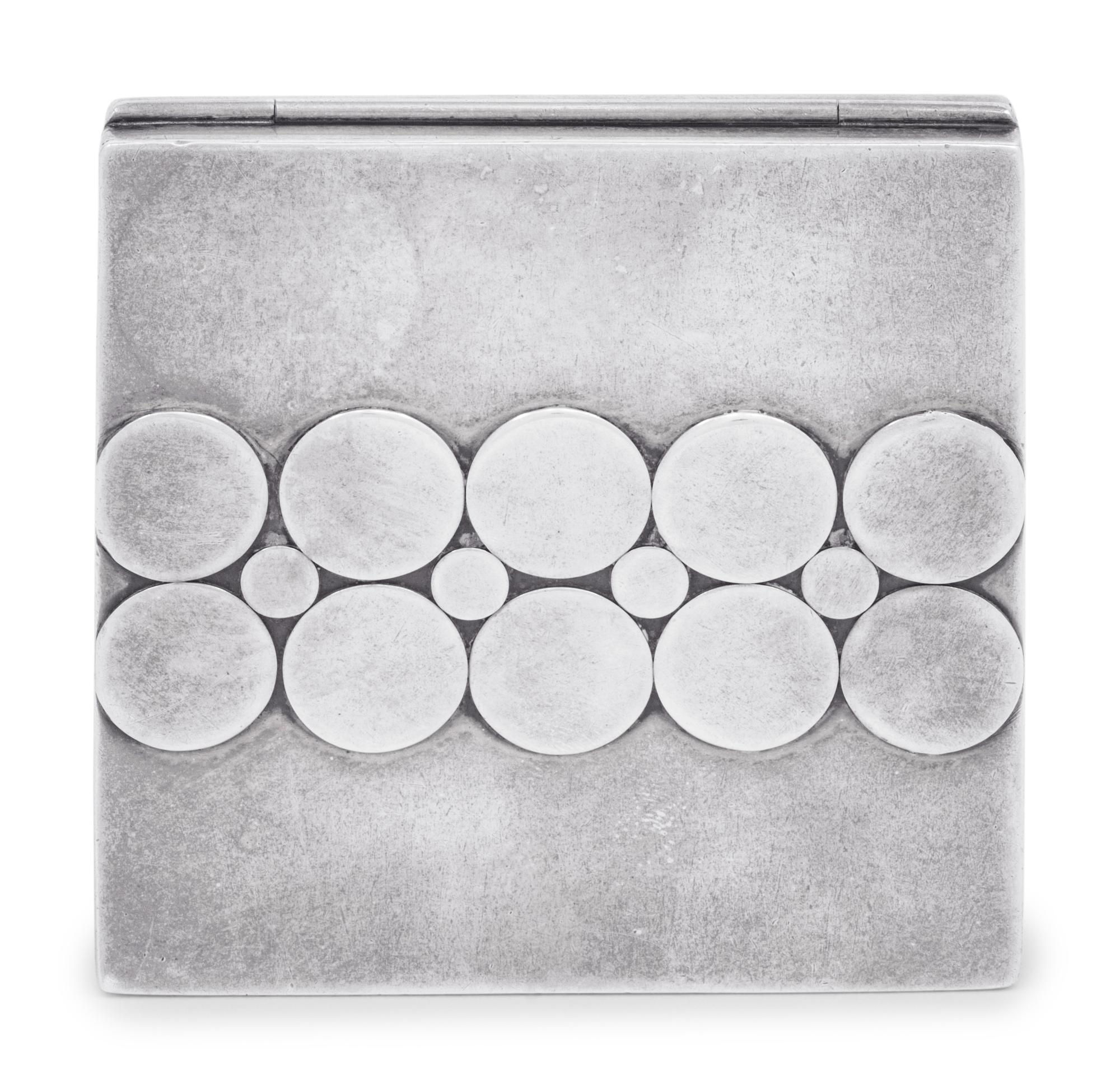 An American Arts & Crafts Silver Compact