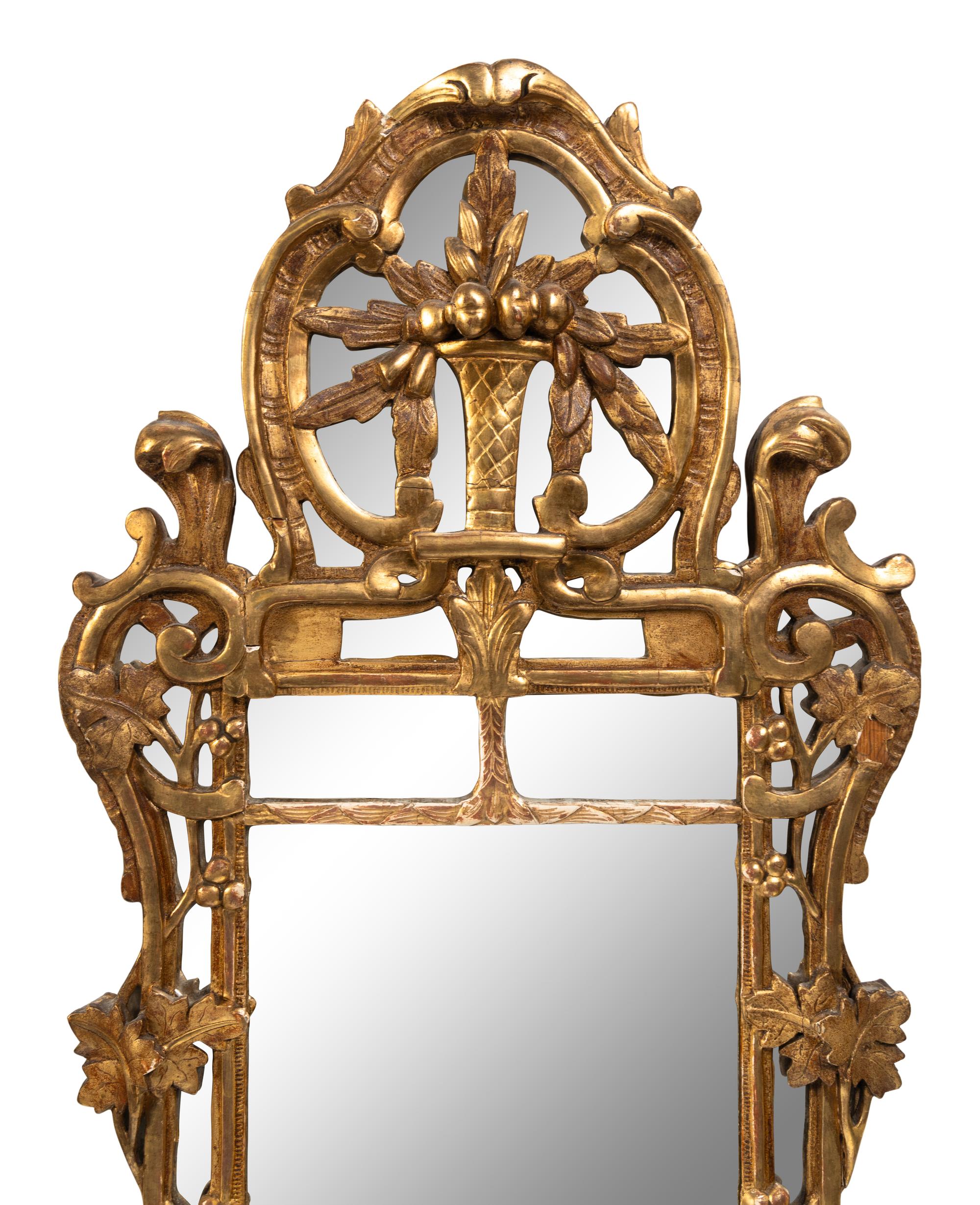 A Régence Style Giltwood Mirror