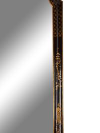 A Pair of Georgian Style Japanned Pier Mirrors