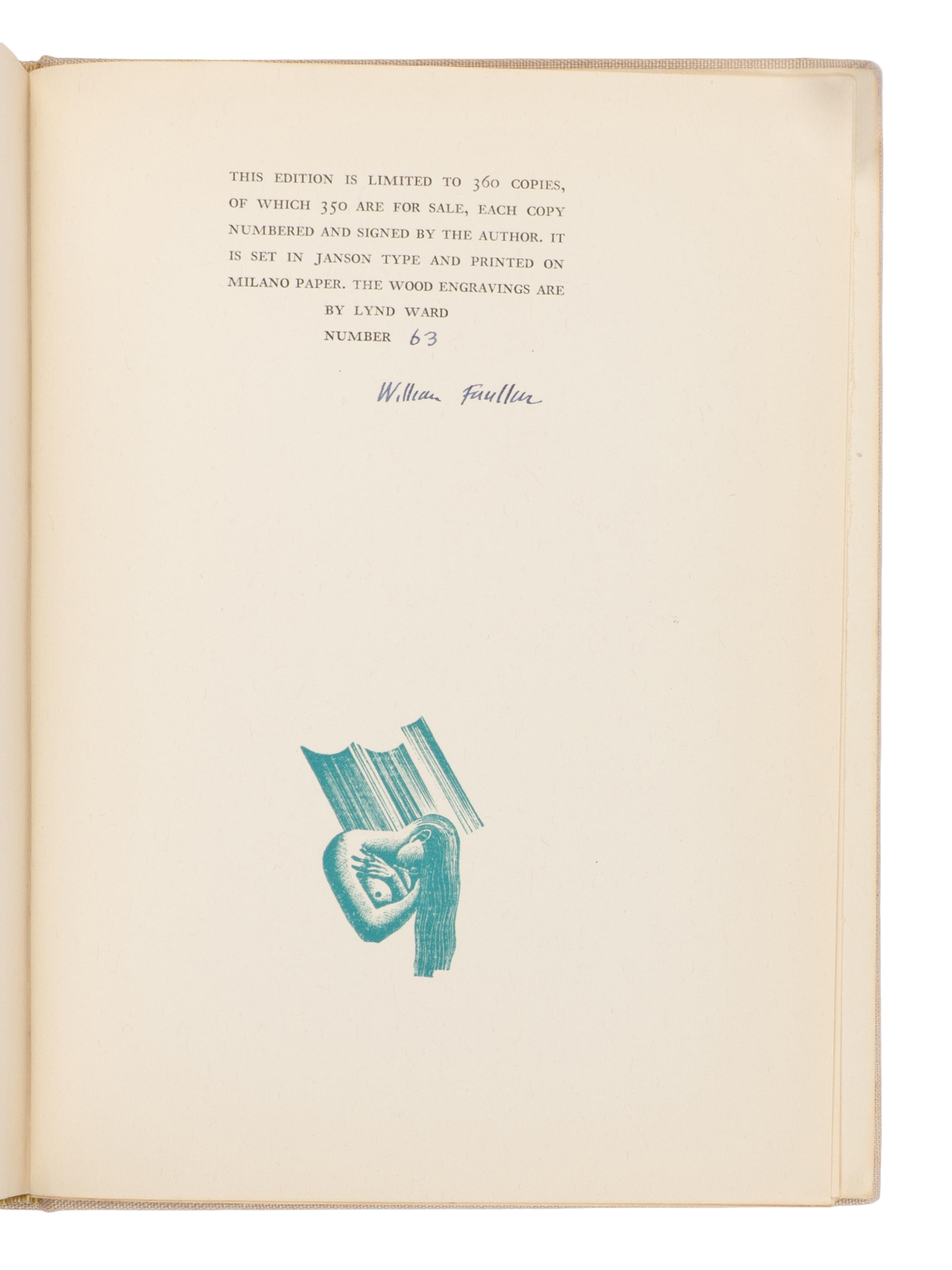 FAULKNER, William (1897-1962). A Green Bough . New York: Harrison Smith and Robert Haas, 1933.