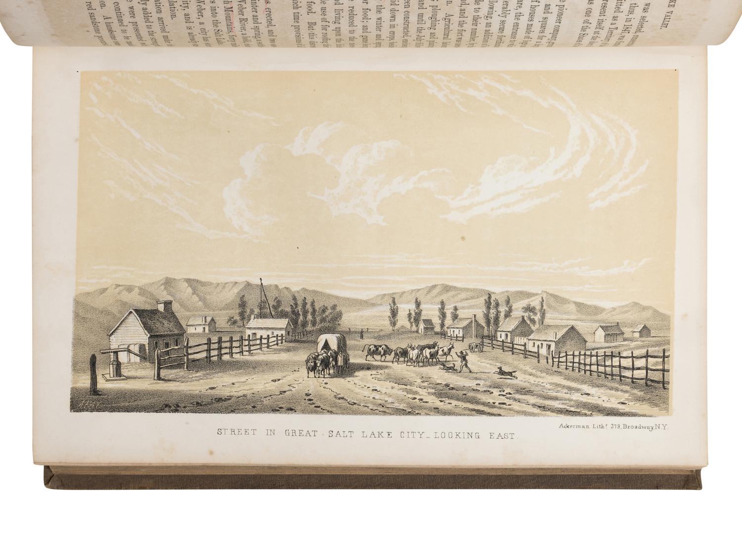 STANSBURY, Howard (1806-1863). An Expedition to the Valley of the Great Salt Lake of Utah...including...an Authentic Account of the Mormon Settlement . Philadelphia: Lippincott, Grambo & Co., 1852.