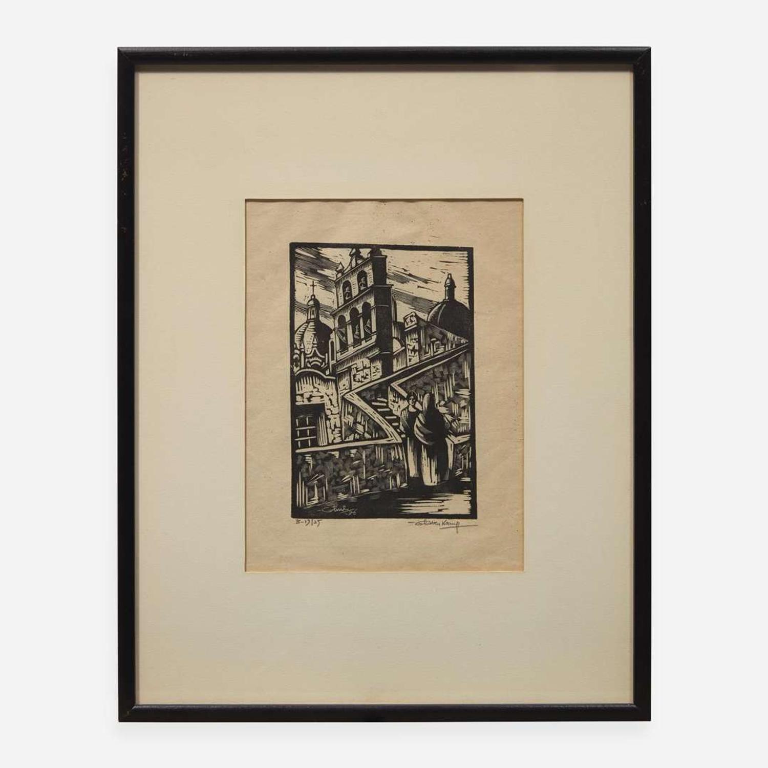 Henrik Glintenkamp (American, 1887-1946) A group of Four (4) Woodcuts