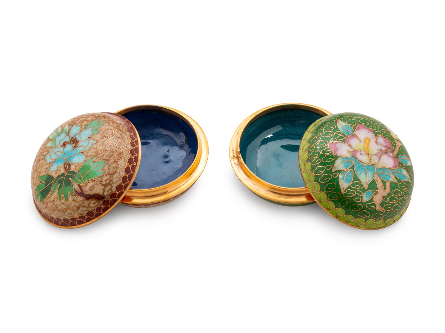 Five Chinese Cloisonné Enameled Articles