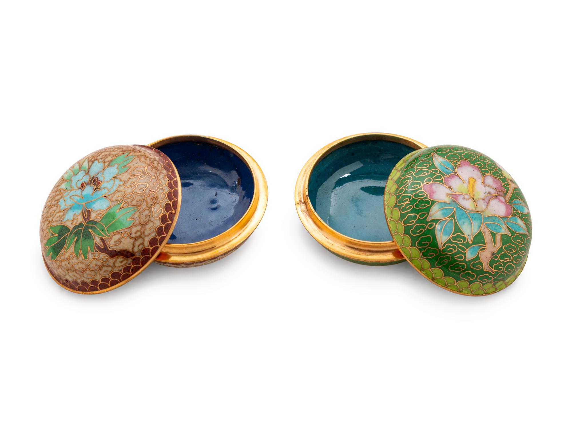 Five Chinese Cloisonné Enameled Articles