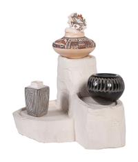 Collection of Miniature Pottery and Weavings