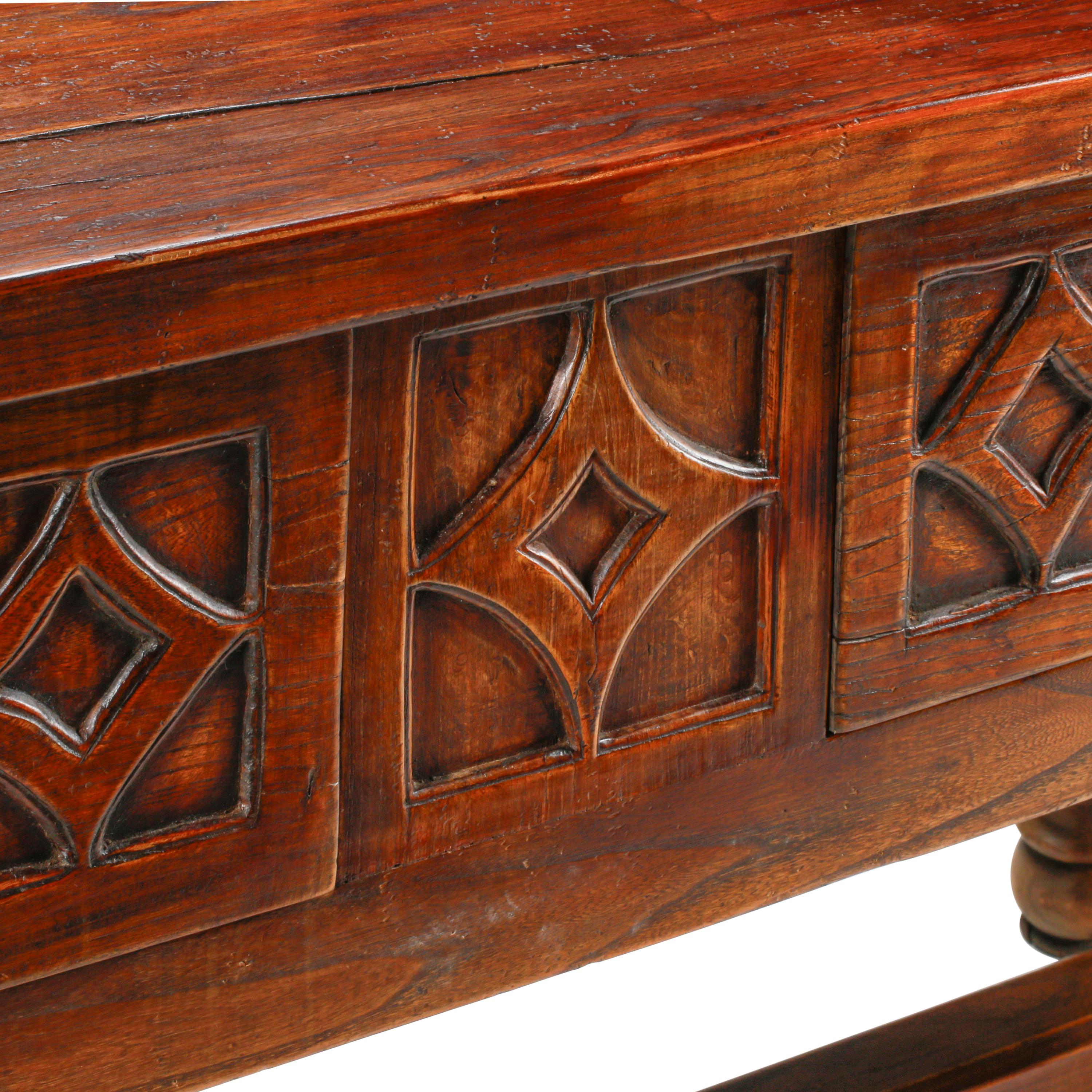 An Italian Renaissance Style Oak Table