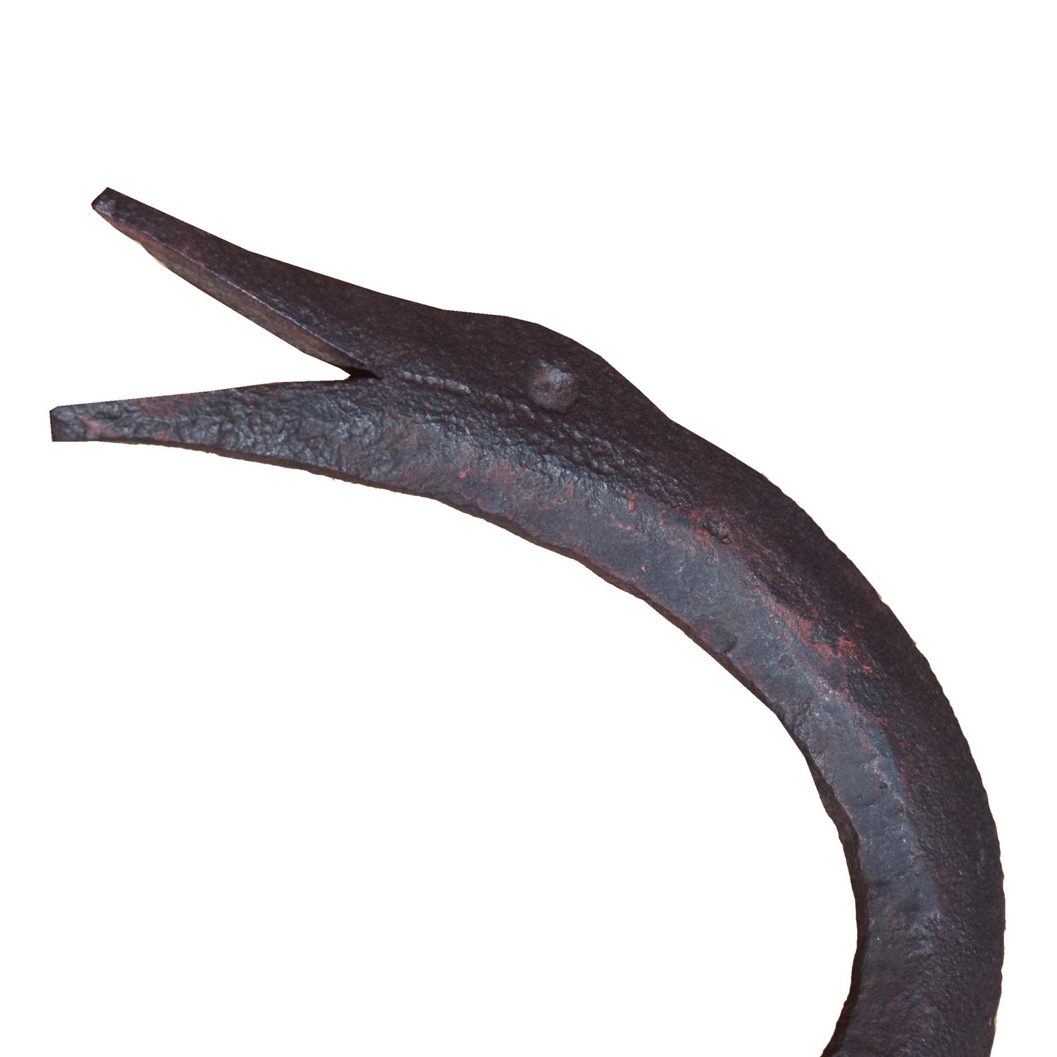 A Wrought Iron Caduceus 23.5" W x 4" D x 43" H — Sweden, 19th Century