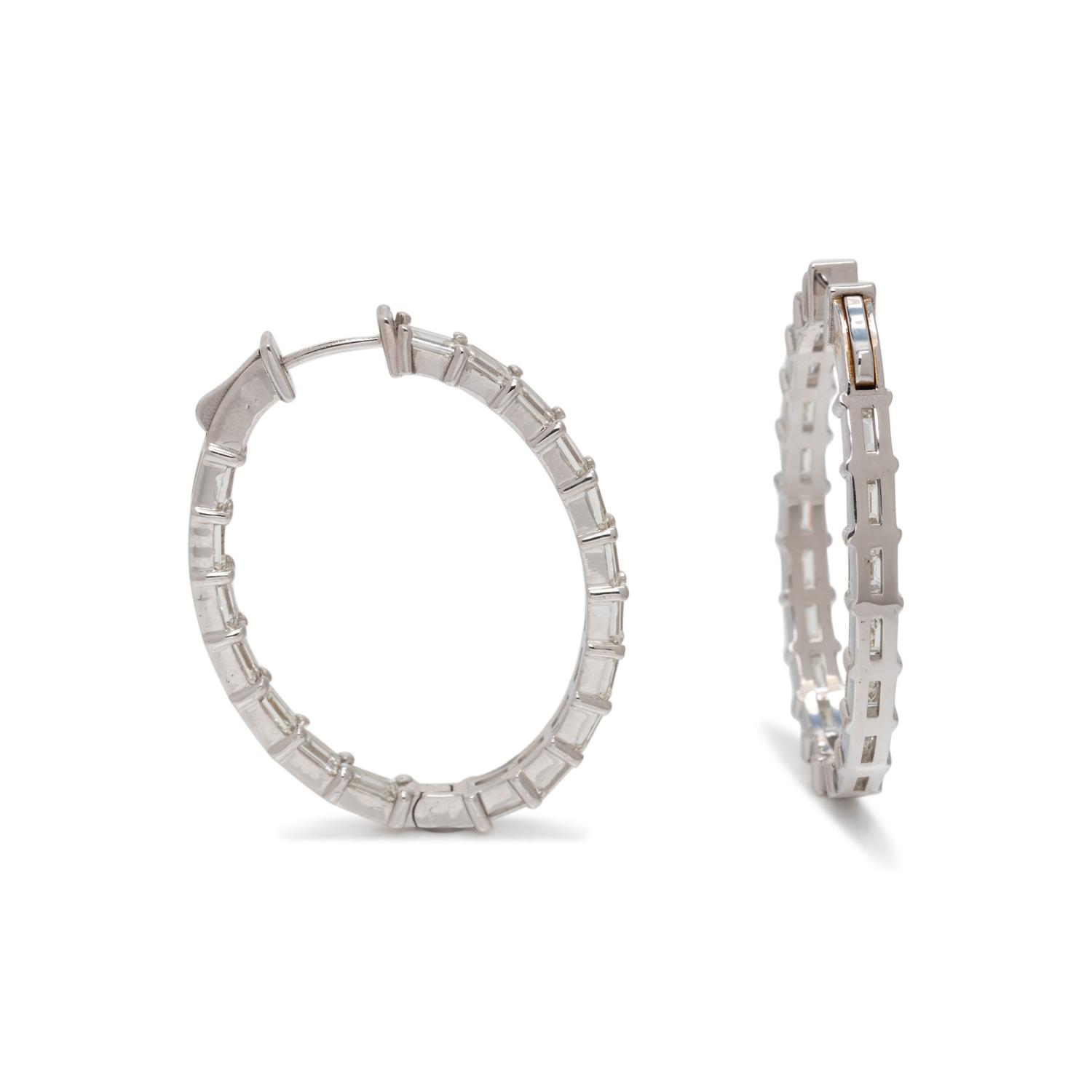 DIAMOND HOOP EARRINGS
