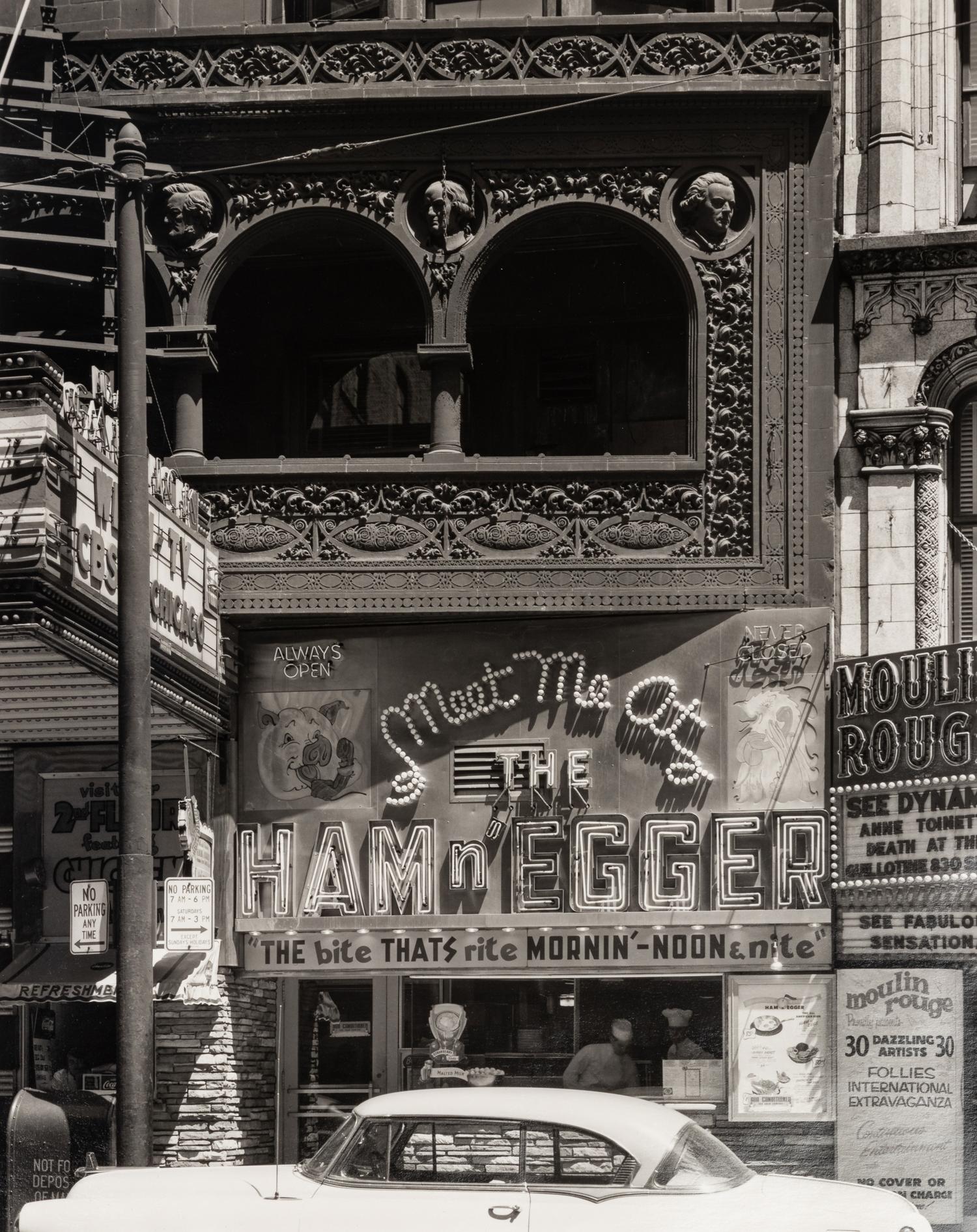 John Szarkowski (1925-2007) The Schiller (later Garrick) Theater, Chicago, 1891-92, Demolished 1961 [The Ham 'n' Egger], 1954