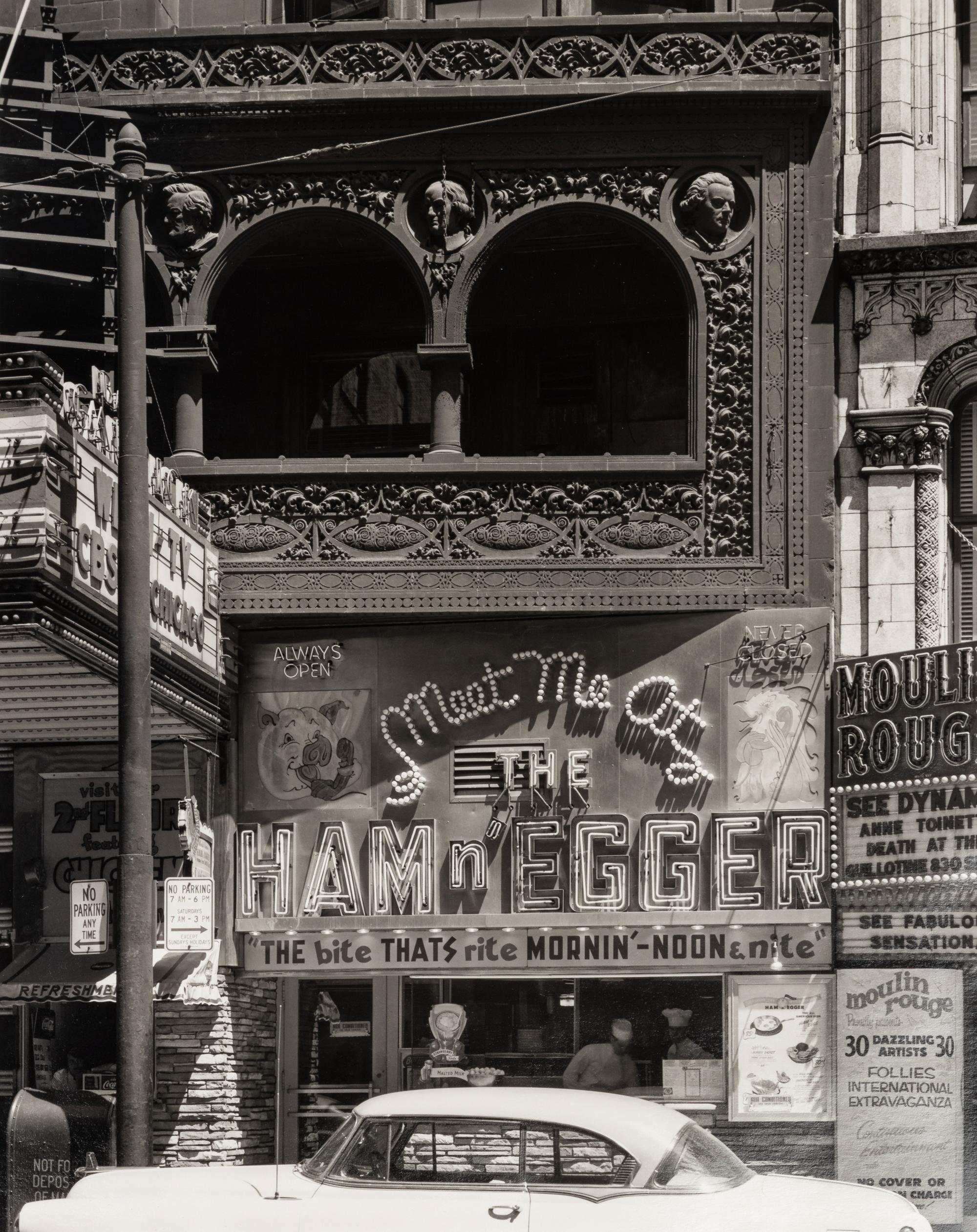 John Szarkowski (1925-2007) The Schiller (later Garrick) Theater, Chicago, 1891-92, Demolished 1961 [The Ham 'n' Egger], 1954
