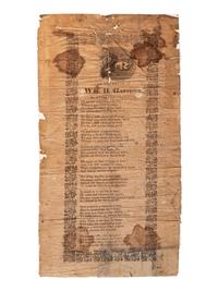 [HARRISON, William Henry]. A group of 3 broadsides related to the death and funeral of William Henry Harrison, comprising: