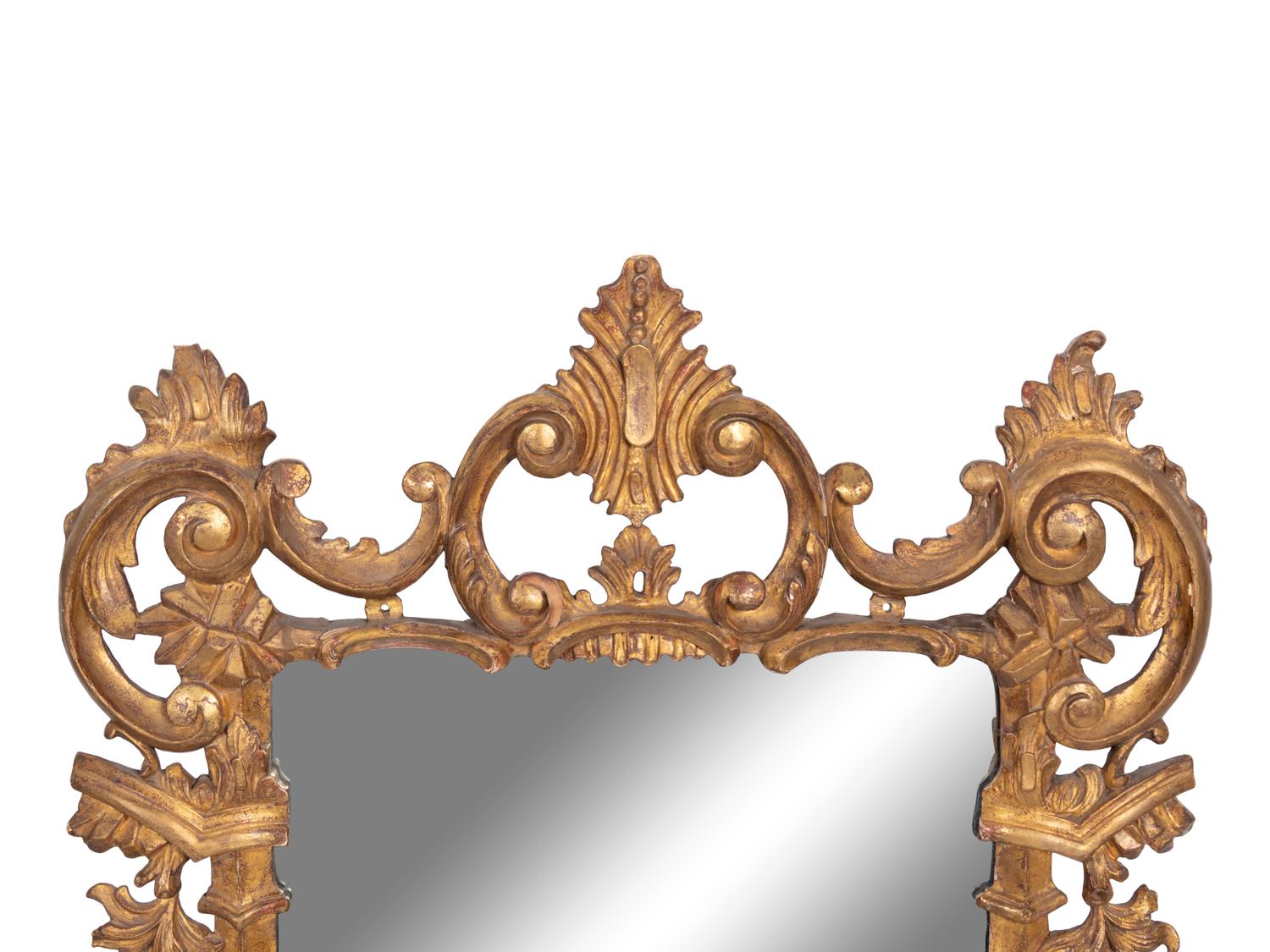 A Pair of George III Carved Giltwood Mirrors