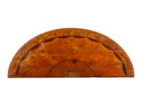 A George III Satinwood and Marquetry Demilune Table