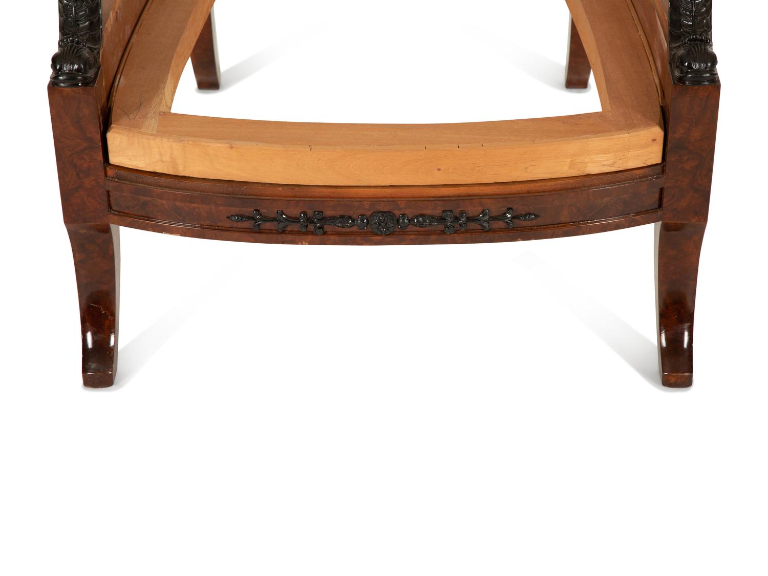 Three Georgian Style Mahogany Armchair Frames