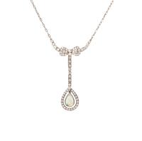OPAL AND DIAMOND NECKLACE