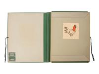 Milwaukee WPA Handicraft Project Blockprinted Textile Sample Book, 1940s