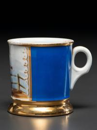 A Boxer's Porcelain Occupational Shaving Mug