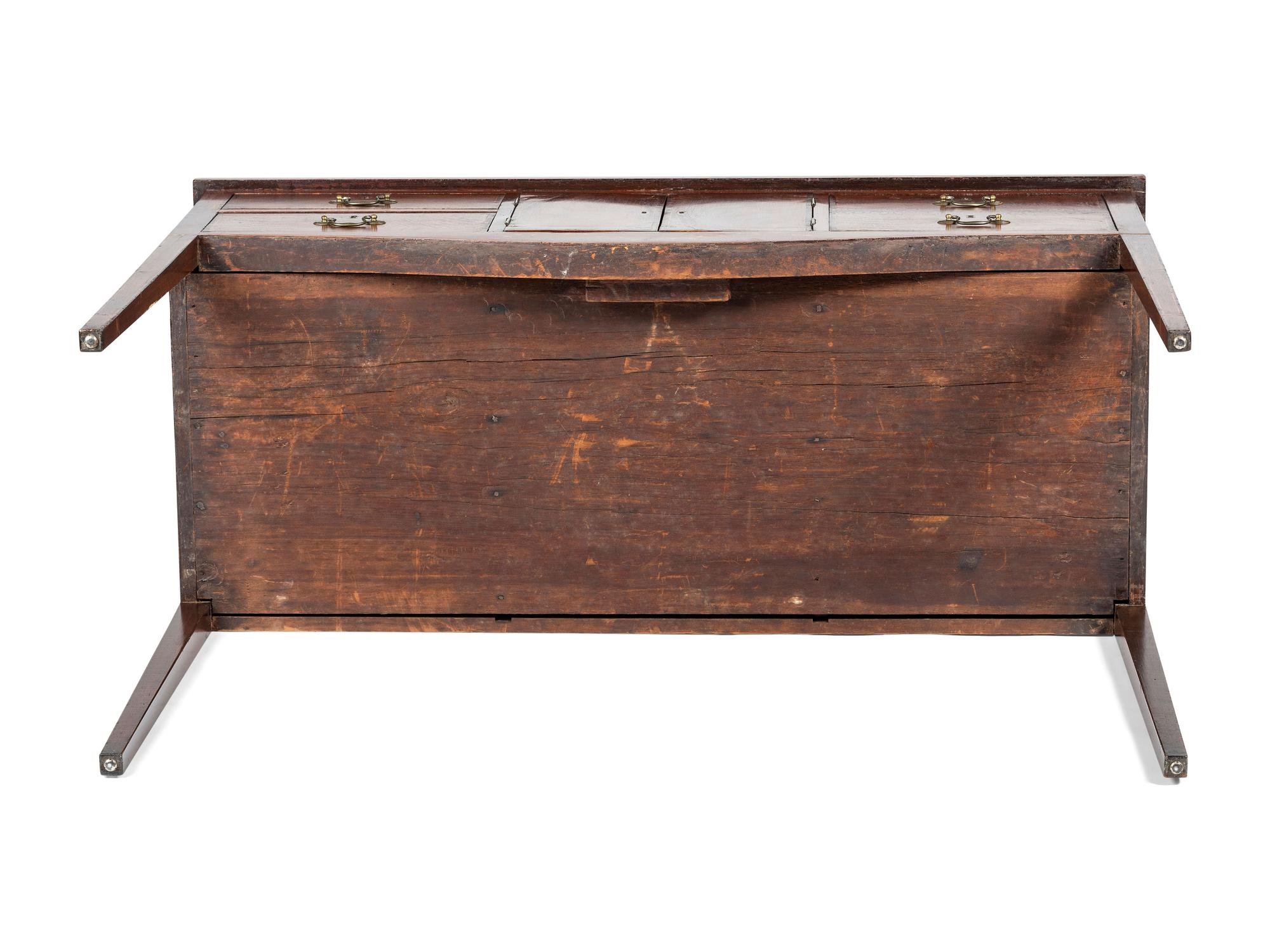 A Fine Federal Leafy-Vine Inlaid Mahogany Diminutive Sideboard