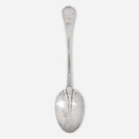A silver tablespoon John Tanner (1713-1785), Newport, RI, circa 1735