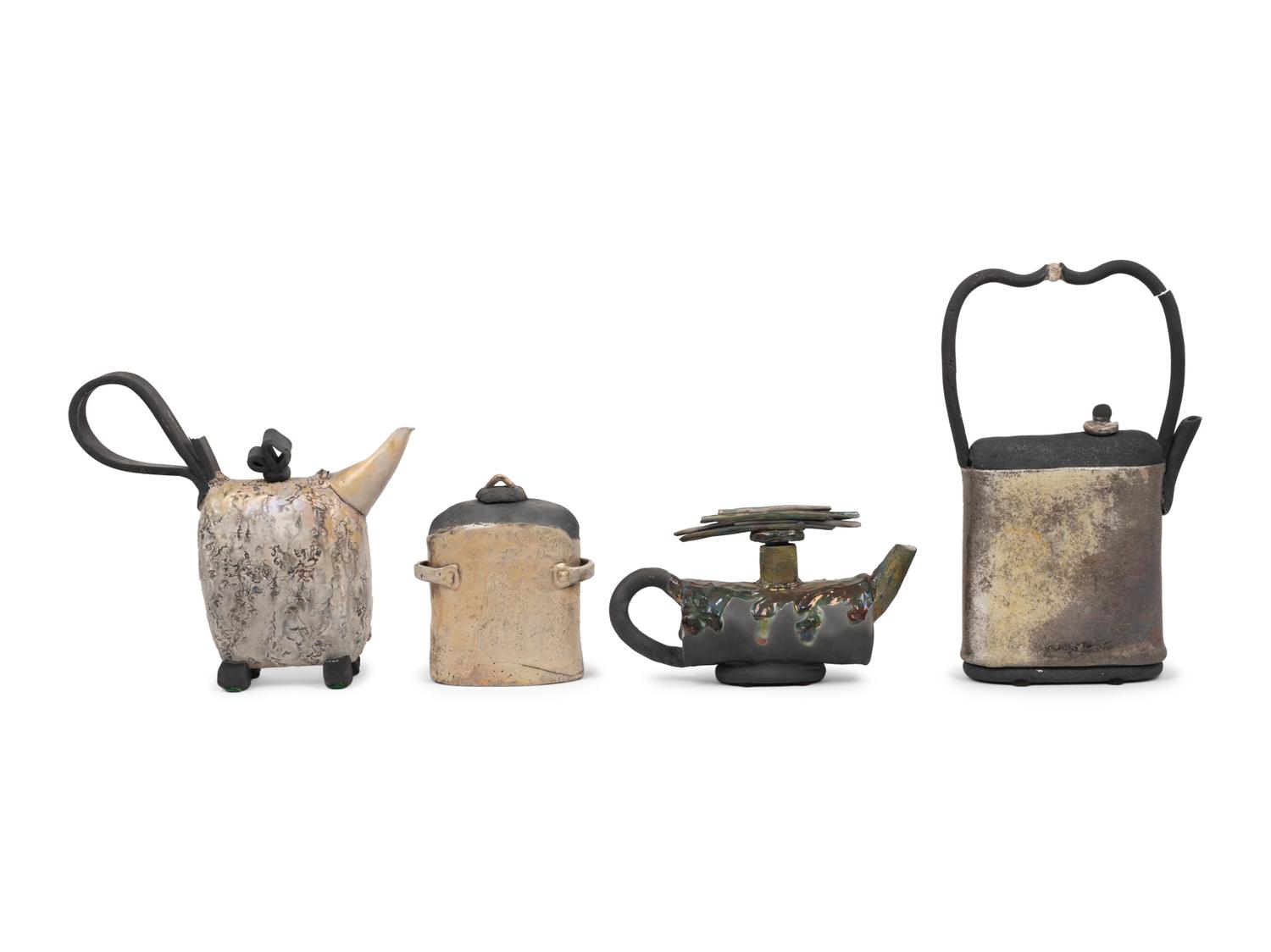 Four Studio Ceramic Vessels