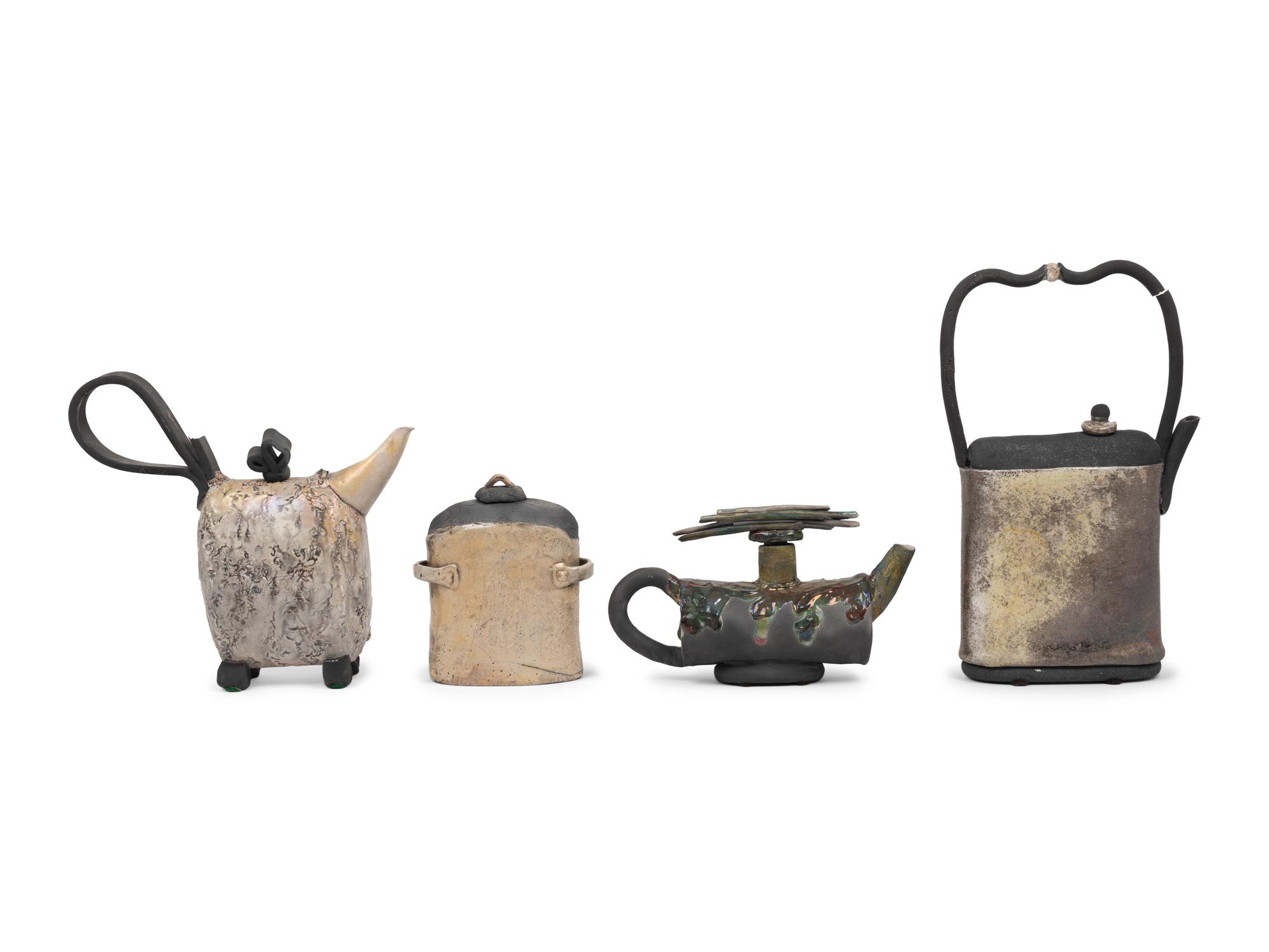 Four Studio Ceramic Vessels